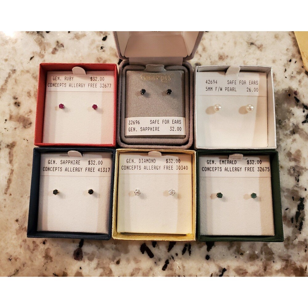 Bundle of Earrings - Genuine Stones